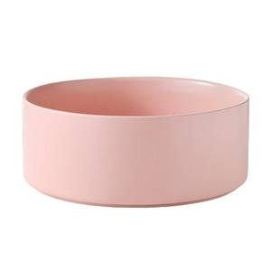 lot 13035 image: Welloyed 8 Ceramic Dog Bowl - 70Oz Classic Dogs Food & Water Bowl for Medium and Large Breeds, Heavy-Duty Non-Slip Dog Dish, Food Grade Stoneware Pet Bowl, Dishwasher & Microwave Safe, Pink