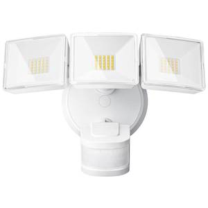 lot 13058 image: OREiN 4500LM30W Flood Lights Outdoor, 240°40FT Motion Sensor Outdoor Lights, Dusk to DawnAutoTest Mode, IP65 Waterproof LED Security Light for Yard Garden, White (Hardwired)