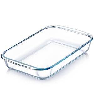 lot 13063 image: 1.5 QT Glass Baking Dish for Oven, (Single Serving) Glass Pan for Cooking, Casserole Dish Rectangular Baking Pan Bakeware