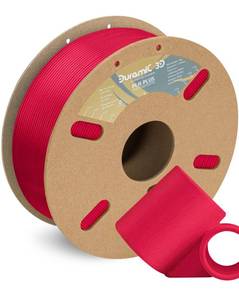 lot 13066 image: DURAMIC 3D PLA Filament 1.75mm 1Kg Wine Red, PLA Plus 3D Printer Filament 1Kg Spool(2.2lbs) Tougher and Stronger, Dimensional Accuracy Probability - 0.02mm