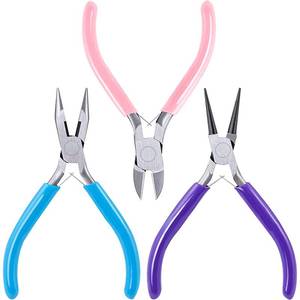 lot 14154 image: SONGIN 3 Pack Jewelry Pliers Set Tools Includes Needle Nose, Round Nose and Wire Cutters Chain Nose Pliers for Jewelry Making Repair, Wire Wrapping, Beading and Crafts
