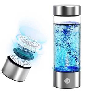 lot 14155 image: BEVECK 14 oz Portable Hydrogen Water Bottle Generator with PEM-SPE Technology, USB Rechargeable Hydrogen Water Ionizer Cup, Produces up to 3000 ppb Hydrogen in 3 Minutes for Home, Gym, Office 2 PCS