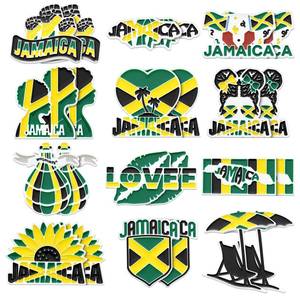 lot 14158 image: Cunno 24 Pcs Jamaica Pins Gifts Bulk Jamaican Decorations for Party Jamaica Flag Souvenirs Accessories for Women Man Independence Day Heritage Culture Day