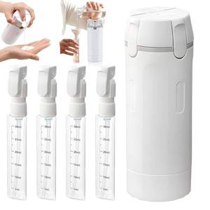 lot 14162 image: 4 in 1 Travel Bottle Set, Leak Proof 30ML Portable Refillable Containers for Shampoo, Conditioner, Lotion & Cream  No Spill, Space Saving Design for Vacation & Business Trips�� White��