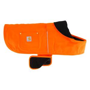 lot 14163 image: Carhartt Firm Duck Dog Chore Coat, Insulated Weather Resistant Jacket for Cold and Windy Conditions, Hunter Orange, X-Large
