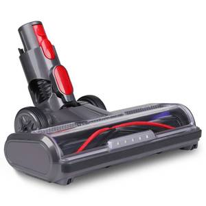lot 14190 image: HESTIA Hardwood Floor Attachment for Dyson V7 V8 V11 V15 SV10 SV12 SV14 Cordless Stick Vacuum Cleaners, V-Shaped Roller Brush, LED Headlights, Cleaner Head Replacement Parts