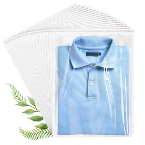 lot 14197 image: Cellophane Bags, 70 Pcs Resealable Clear Poly Bags for Clothes, Shirt Bag, Decorative Wrappers, Party Favors & Artwork(12x16)