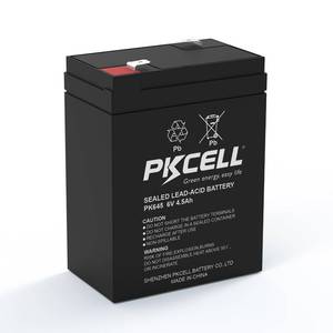 lot 14208 image: PKCELL 6 Volt 4.5Ah Rechargeable Sealed Lead Acid Battery, SLA Replacement Batteries (F1 Terminals), Rechargeable SLA AGM Battery for Auto Deer Feeder Ride on Cars