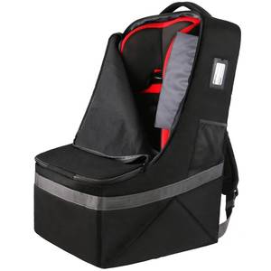 lot 14223 image: YOREPEK Padded Car Seat Travel Bag Backpack for Airplane, Heavy Duty Car Seat Bags for Air Travel, Carseat Cover for Airplane Travel with Shoulder Strap, Car Seats Carrier for Airport, Black