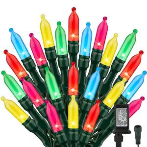 lot 14224 image: Easter Mini Christmas Lights, 39 Feet 100 LED Pastel Mini Lights with 8 Lighting Modes On Green Wire, Connectable Twinkle Light for Indoor Outdoor Party Yard Garden Patio Home Wreath Decoration
