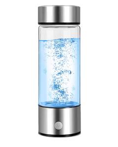 lot 14252 image: Aqua Vital Hydrogen Water Bottle 2026 Generator 16 oz470 ml SPE-PEM Ionized H�� Hydration Bottle USB-C Rechargeable Glass Flask with Auto Shut-Off Portable Sports & Travel Hydrogenated Water Machine (used)