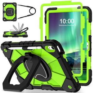 lot 14257 image: WESOROL Case for iPad (A16) 11th 2025 (11-inch) iPad 10th Generation 2022(10.9 inch),Military Grade Shockproof Cover for i Pad 1110 Gen with Rotating Stand Screen Protector Pencil Holder,Black Green