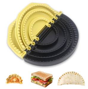 lot 14273 image: 4 in 1 Tortilla Sealer 4 6 8 10 in Detachable Tortilla Press and Crimper  Leak-proof Shark Tooth Design  Dishwasher  Suitable for Burritos, Quesadillas, Tacos, Pancakes, Dumplings