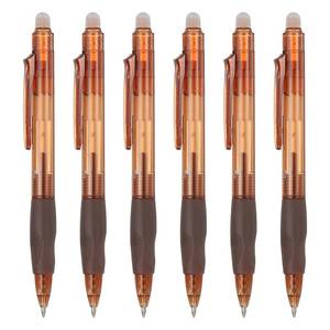 lot 14295 image: PATIKIL 6Pcs Erasable Gel Pens, 0.5mm Retractable Fine Point Heat Erasable Marking Pen Smooth Writing Fabric Markers for Sewing Drawing Writing Planner, Brown Ink