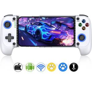 lot 14297 image: Mobile Game Controllers for iPhoneAndroid, Hall Effect Phone Controllers Support Phone Case,Game Controllers for Xbox,for PlayStation,CloudSteam Gaming (White)