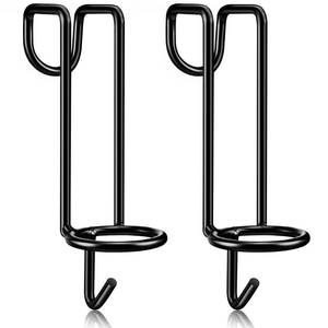 lot 14308 image: Hicarer 2 Pack Horse Feed Bucket Hooks Tack Hook for Horses Metal Equestrian Water Bucket Holder Hanger Removable StallStable Feed Barn Farmhouse Supplies Livestock Accessories (Black)