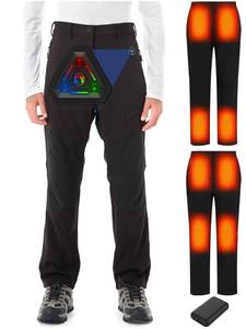 lot 14311 image: Men Heated Pants, Snow Ski Waterproof Softshell Snowboard Pants, 2025 Upgraded 20000mAh 7.4V Battery & Heating Element