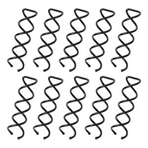 lot 14315 image: DEFUTAY Spiral Twist Hair Pins (10-Pack) �� Durable Non-Scratch Corkscrew Design for Effortless Bun Hairstyles �� (Black)