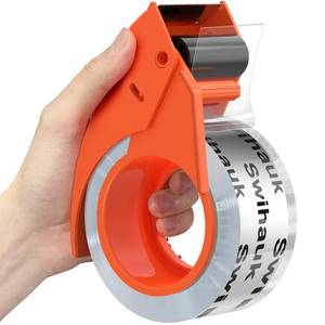 lot 18122 image: Swihauk 1.88 in x 66.6 YDs Heavy Duty Packing Tape with Dispenser, Strong & Durable Shipping Tape, Packaging Tape, Clear Package Tape for Shipping Moving Storage and Mailing, 1 Roll  1 Dispenser