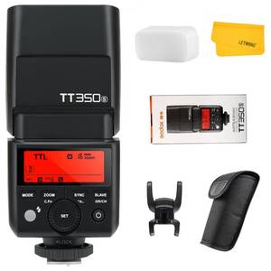 lot 18151 image: Godox TT350S Flash for Sony Camera, 2.4G GN36 TTL Mini Camera Flash Speedlite HSS 18000s, Approx.210 Full Power Flashes, External Flash for Sony a7RII a7R a350 a6000 a9 a9III a6400 a6500 etc