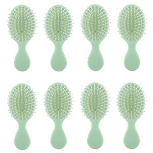 lot 18192 image: Bridesmaid Proposal Gifts Mini Dry and Wet Travel Detangling Brush Set for Wedding Party Favors (Sage Green)