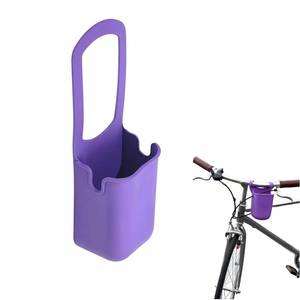 lot 18246 image: Universal Foldable Silicone Cup Holder Dual-Open Design fits Most Bottles&Cups.Leak-Proof, Food-Grade Silicone,Easy to Clean.for Adults&on Bikes,Walks,Outdoors.Secure,Foldable,Hands-Free Convenience
