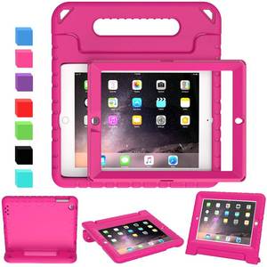 lot 18254 image: AVAWO Kids Case for 9.7 iPad 2 3 4 (Old Model) - Light Weight Shock Proof Convertible Handle Stand Kids Friendly for iPad 2, iPad 3rd Generation, iPad 4th Generation Tablet - MagentaRose