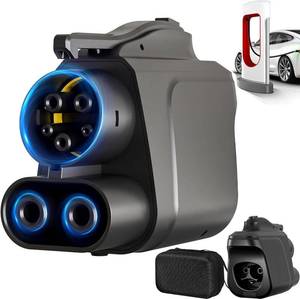 lot 19785 image: Heparanase-2 NACS to CCS Adapter Max 500A1000V Fast Charging Adapter Compatible with Tesla Superchargers for CCS1 EVs
