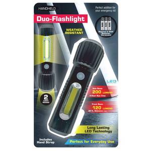 lot 20419 image: AD141 Weather-Resistant Duo Mode LED Flashlight - Pack of 1