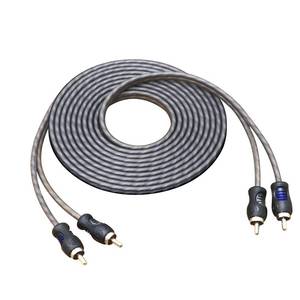 lot 20425 image: RECOIL RCI212 100% Oxygen Free Copper 12ft 2-Channel RCA Audio Cable, Twisted Pair with Noise Reduction