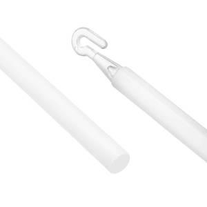 lot 20436 image: uxcell 35 Blinds Wand Replacement, White Plastic Tilt Wand with Hooks for Vertical Blinds, Cordless Curtains & More