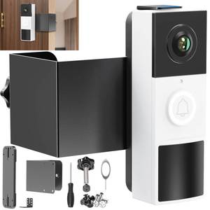 lot 20460 image: Anti-Theft Video Doorbell Mount Compatible with Tapo, Doorbell Camera Mount, No Drill Adjustable Mounting Bracket Holder Accessories for Apartment Rentals, Enhanced Protection Doorbell Mount Bracket