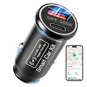 lot 20464 image: GPS Tracker for Vehicles, Tracking Devices for Cars Hidden, Undetectable GPS Tracker for Car with High-Speed 65W Dual Port USB-C Car Charger No Monthly Fee No SIM Card Required, Tracker for iOS Only