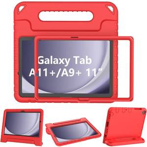 lot 20471 image: LTROP Kids Case for Samsung Galaxy Tab A11 Plus 11 Inch 2025  A9 Plus 11 Inch 2023 with Built-in Screen Protector, Shockproof Convertible Handle Stand Galaxy Tab A11  A9 Case for Kids, Red