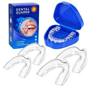 lot 20472 image: Fullaye Mouth Guard for Grinding Teeth at Night,Night Guards for Teeth Grinding.Food-Grade&Comfotable Safety Mouth Guard for Sleeping(4 Packs).