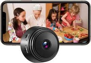 lot 6086 image: Camera with Video Cameras Home Indoor Use Cam Night Vision Motion Detection Baby Monitor Wireless Outdoor Nanny espias ocultas WiFi Security Secret (M1)