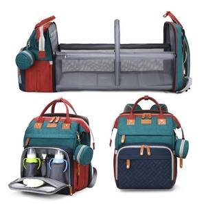 lot 3311 image: Jeryswet Baby Diaper Bags with Changing Station, Waterproof Large Capacity Diaper Bag Backpack for Moms Dads with USB Charging Port and Stroller Straps, Baby Shower Gifts, RGB
