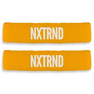 lot 4028 image: 1 Pair Nxtrnd Bicep Bands, Sweat-Absorbent Arm Sweatbands, Football Accessory (Yellow)