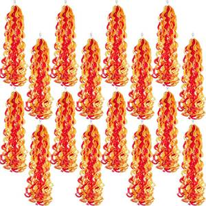 lot 4050 image: Lyrow 40 Pcs Fireman Party Decorations Fire Hanging Swirls Decor for International Firefighters Day Firefighter Birthday Pentecost Fireman Party Supplies Events Gatherings Celebrations