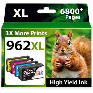 lot 4078 image: Starink Compatible 962XL Ink Cartridges Combo Pack, Replacement for HP 962XL Ink, Replacement for HP 962 Ink, Compatible with HP OfficeJet Pro 9010 9015 9018 9020 9025 Printers, 4 Pack, Latest Chip