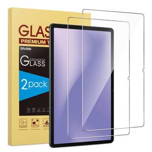 lot 4104 image: SPARIN Screen Protector for Samsung Galaxy Tab S10 PlusS9 PlusS9 FE PlusS7 FE 5GS8 12.4 Inch, HD Tempered Glass for galaxy Tablet S10, Anti-Scratch, High Response -2 Pack