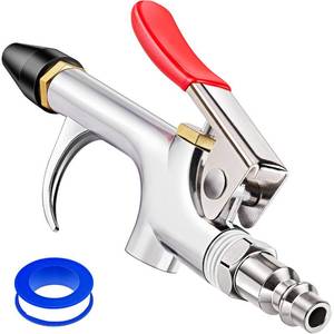 lot 4121 image: JASTIND 4Pcs Air Blow Gun Kit, 2-Way Connection Air Nozzle Blow Gun with Rubber Tip & 14IN Standard Quick Plug, Air Compressor Accessories Blower Gun for Dust Cleaning