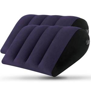 lot 4424 image: JCDOBEST Portable Inflatable Wedge Pillow 2 Pack, Body Positioner for Sleep Support, Adjustable Travel Pillow - Lightweight BedLeg Support Pillow, Fast Inflation��for Home Outdoor Travel Blue