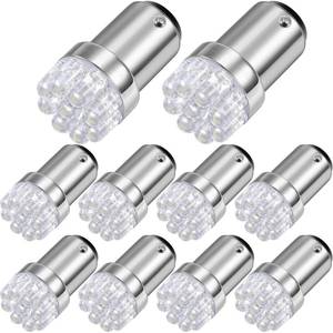 lot 4452 image: Mudder 10 Pieces 1004 Marine LED Replacement Bulb 90 Bulb for Boat Navigation Lights BA15D LED for Boat Lights Bow Stern Marine Replacement Boat Accessories, 12V
