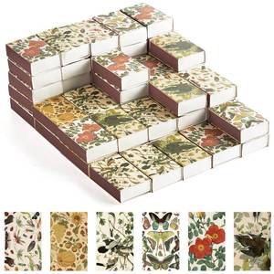 lot 4459 image: 60PCS Blank Matches Containers 2.24 x 1.42 x 0.59 inches Vintage Storage Match Boxes DIY Match Holder with Double-Sided Stickers for Wedding Bridal Baby Shower Party Favor(No Matches)