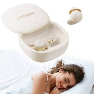 lot 4491 image: LOBKIN Sleep Earbuds,Wireless Bluetooth 6.0 Noise Blocking Sleeping Headphones,Sleep Earphones for Side Sleepers in Ear Soft Mini Invisible Buds Comfort Fit for Sleeping Working