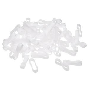 lot 4506 image: MECCANIXITY Silicone Rubber Bands Rings 100Pcs Non-slip 20mm Dia 0.7mm Thick 5mm Width for Wire Cord Cable Wrapping, Bundle
