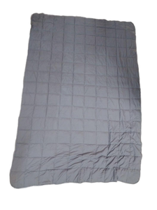 lot 5261 image: A12lb Glass Bead Weighted Blanket - Grey 48x72 in