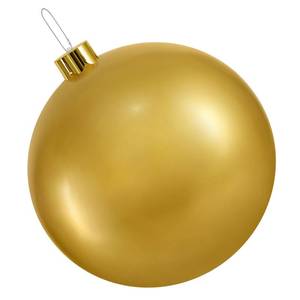 lot 6126 image: Inflatable Christmas Ornaments,18 25 Christmas Oversized Ornament,Christmas Ball Decorations Indoor Outdoor, Use as Festive Yard Decoration (Gold, 25)