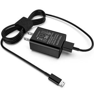 lot 6130 image: Fast Charger Compatible for Fire UL Listed AC Adapter 2A Rapid Charger with 6.6Ft Micro-USB Cable for All-New Fire 7 HD 8 10 Plus Tablet, Kids Pro, Kids Edition, HD HDX 7�� 8.9�� (Black)